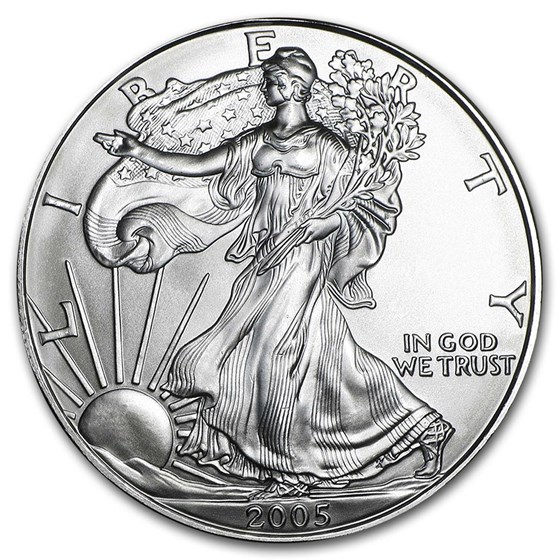 2005 1 oz Silver American Eagle BU 2005 1 oz Silver American Eagle BU